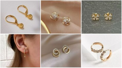 Title Gold Earrings Design A Symphony of Elegance and Timeless Beauty